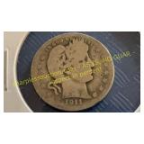 1911-O barber quarter