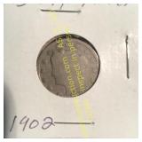 1902 -  Liberty Nickel - Good