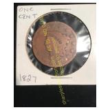 1827 -  One Cent - Good