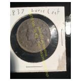 1837 -  Large Cent - Good