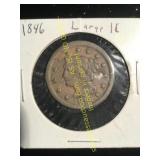 1846 -  Large Cent - Good