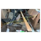 2- Anvils, gun stocks and miscellaneous items