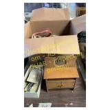 Misc Electrical wiring ,little wooden cabinet