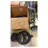 Cast iron John Deere mail holder, miscellaneous