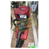 Homelite 245 chainsaw and gas can