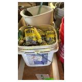 Pail of fleet gas line ant- freeze, miscellaneous