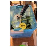 Ashtray stand and tote miscellaneous