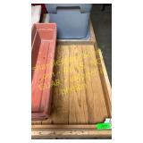 4- window planters and wood box