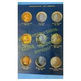 2 presidential medal albums (10 medals) 1789-1961