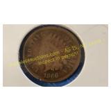 1866 Indian head cent