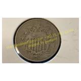 1868 shield nickel