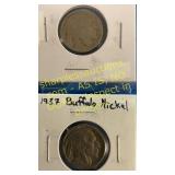1924,1937 Buffalo nickels