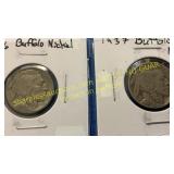 1936,1937 Buffalo nickels