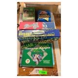 Baseball cards, books