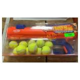 Nerf blaster shoots tennis balls