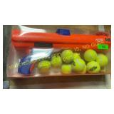 Nerf blaster shoots tennis balls