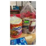 Hefty dinner plates & red plastic cups