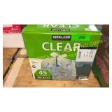Clear 45 gallon bags