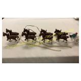 Metal horse decoration