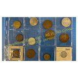 12 foreign coins
