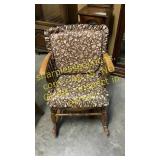 Wooden rocking chair