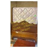 Full bed set, mattress, box, hdbd, ftbd, rails