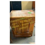 White clad end table