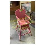 Pink high chair