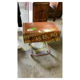 Luggage bench on wheels