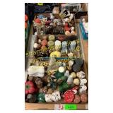 3- flats assorted Salt and Pepper Shakers