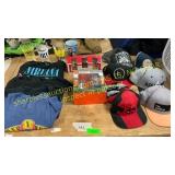 Hats, lantern set, 2XL concert T- shirts,misc