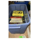 Tote of assorted cooking books