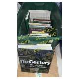 Tote of assorted books