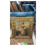 Tote of Antique wall pictures