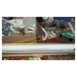 Book ends,tractor,bisque figurines and