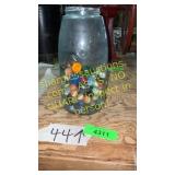 Mason Jar with marbles