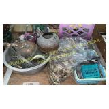 Kettles and miscellaneous items