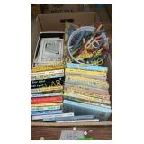 Box of assorted books and miscellaneous