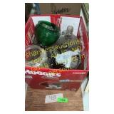 Box Glass Jug and bottles And miscellaneous