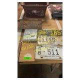 Vintage license plates