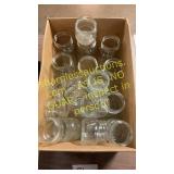 Assorted glass jars