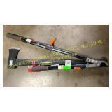 Husky Axe and Fiskars 25"-37" bypass lopper