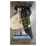 Poulenc leaf blower and push broom