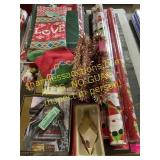 Assorted gift wrap, cards, boxes