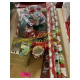 Assorted gift wrap, cards, boxes