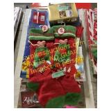 Boxes, stockings and cards