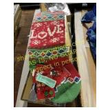 Cards and stocking, earrings