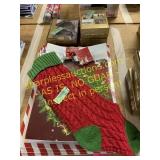 Gift boxes, cards, stocking