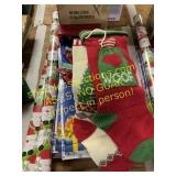 Gift boxes, cards, stockings, Catboy inflatable