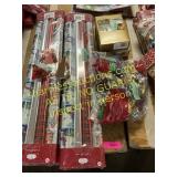 Gift wrap, cards, bows